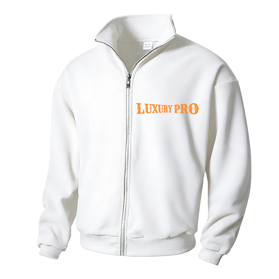 2D Stand Collar Zip Jacket