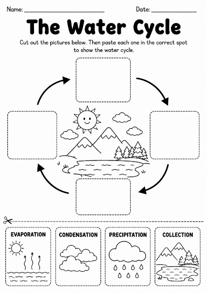 Cut and Paste the Water Cycle