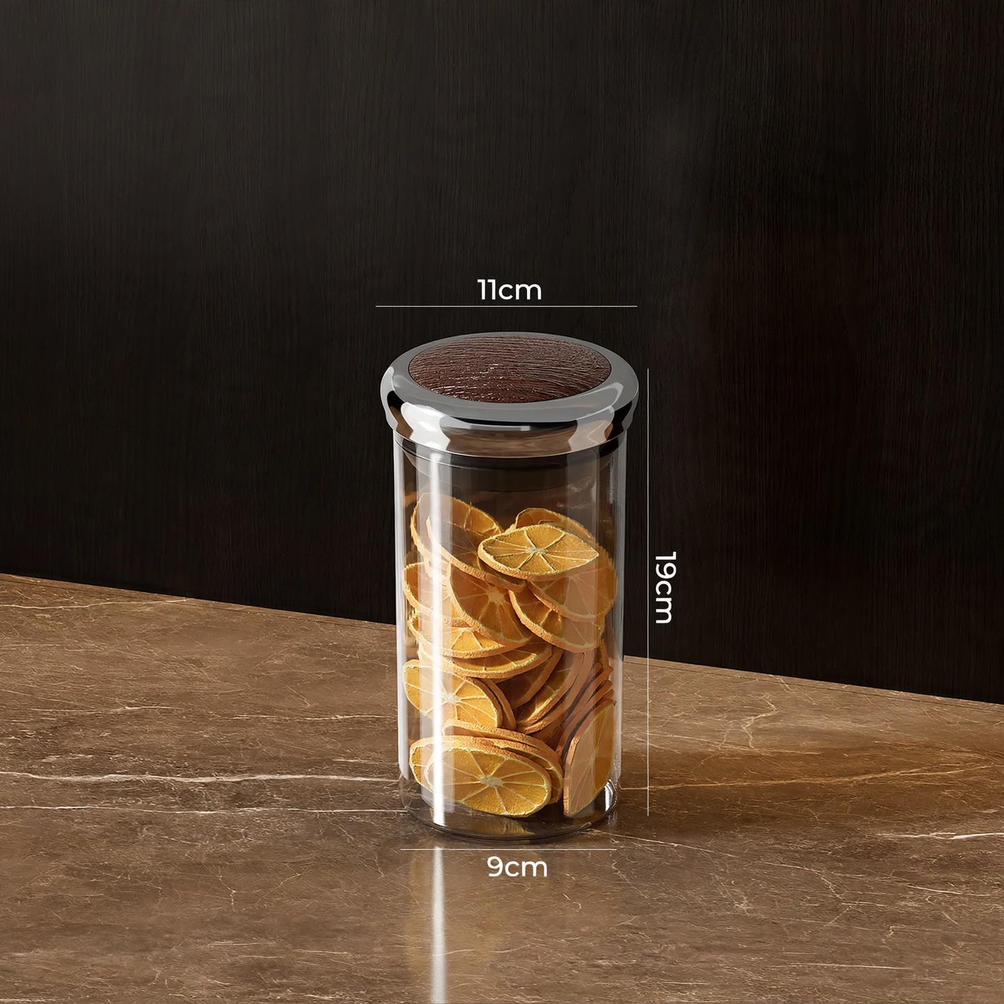 Storage container, round, food-safe, with lid