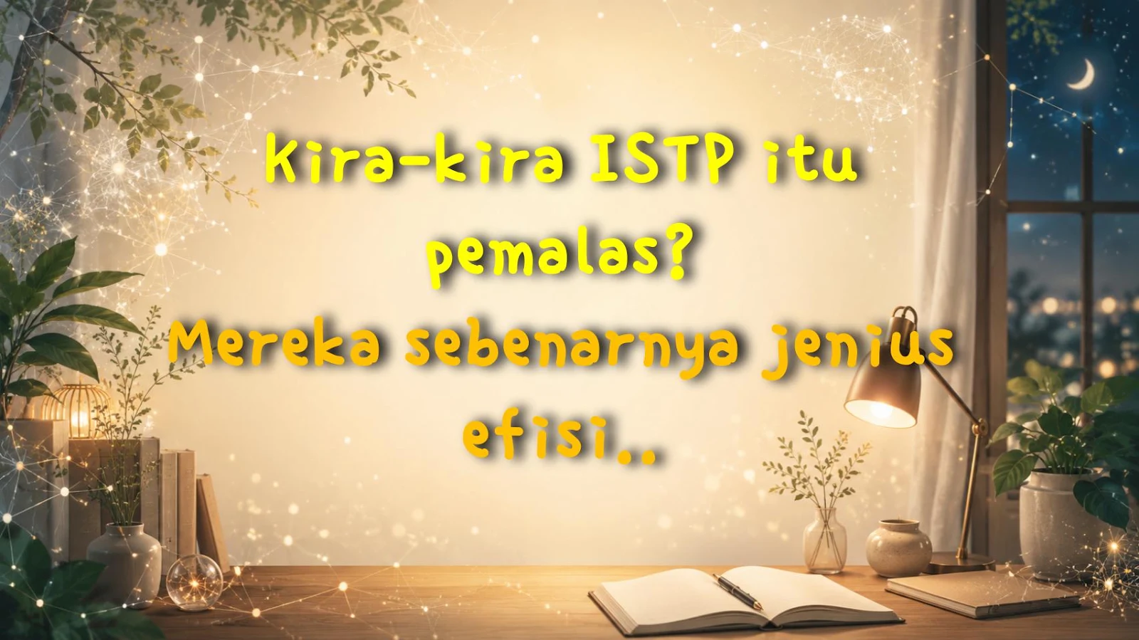 Kira-kira ISTP itu pemalas? Mereka sebenarnya jenius efisiensi! 🤯