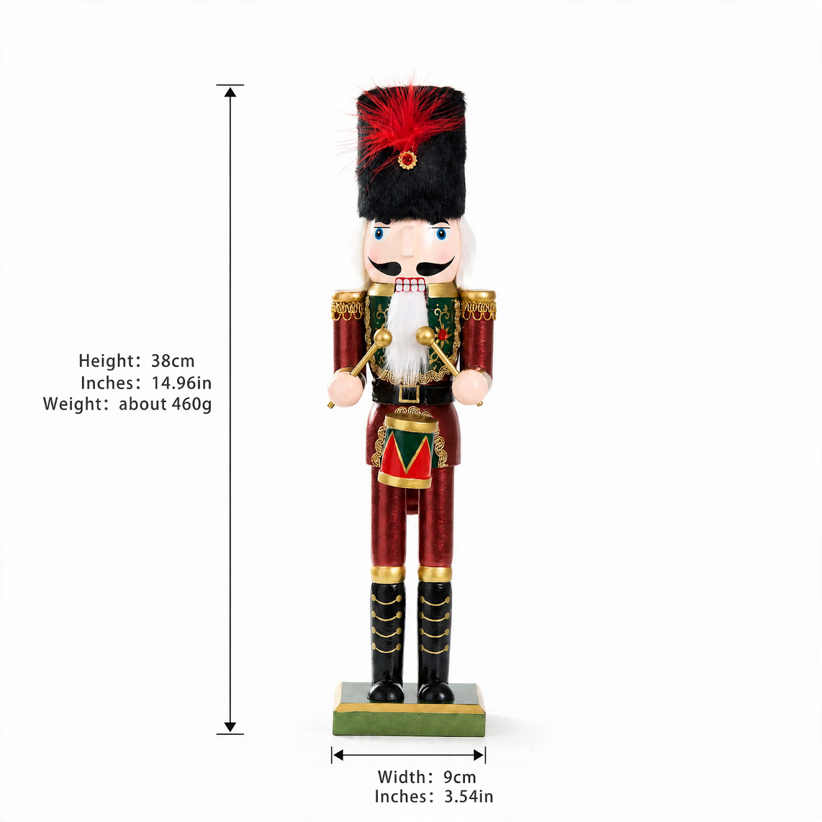 Decorative Nutcracker Soldier, 30 cm or 38 cm