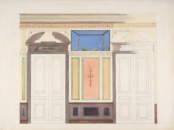 Design for Wall Elevation Hôtel Candamo 1873