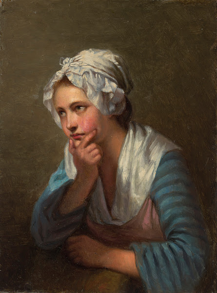 Italian Girl Leaning On Her Hand 1870   1873