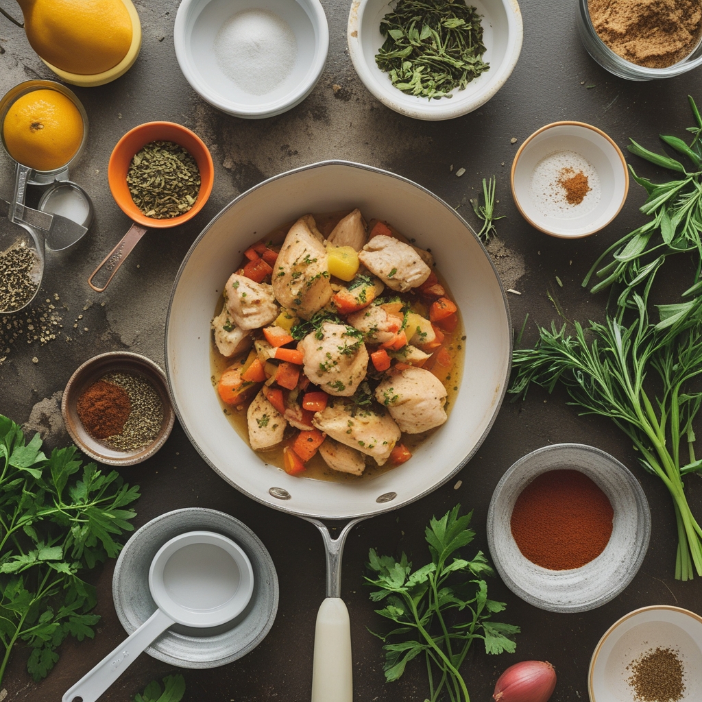 Ingredients for Braised Catalina Chicken Recipe – Easy Homemade Comfort Meal