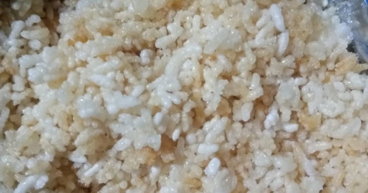 Cơm khô chiên giòn trộn đường