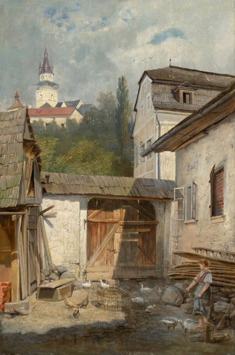 Courtyard in Kremnica 1890