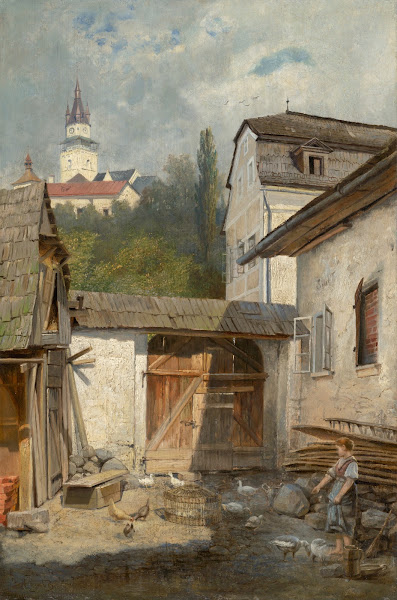 Courtyard in Kremnica 1890