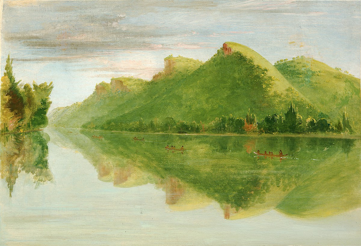 View On The Upper Mississippi Beautiful Prairie Bluffs 1835 1836