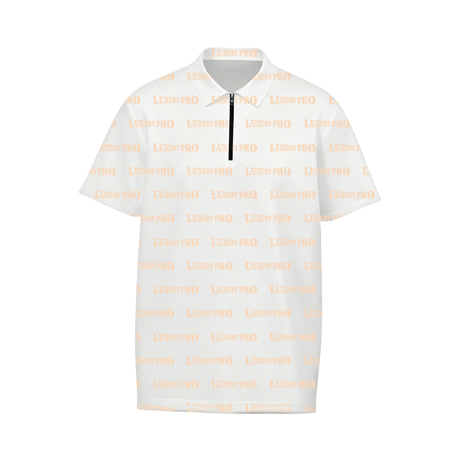 AOP HNH Collared zip polo shirt
