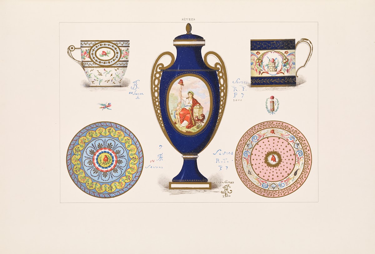 The soft porcelain of Sevres Pl02 1892