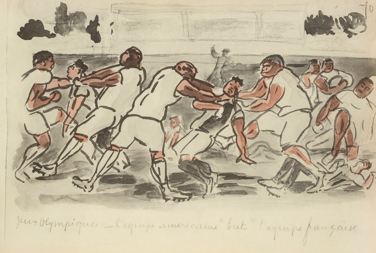 Jeux olympiques léquipe américaine bat léquipe française 1921