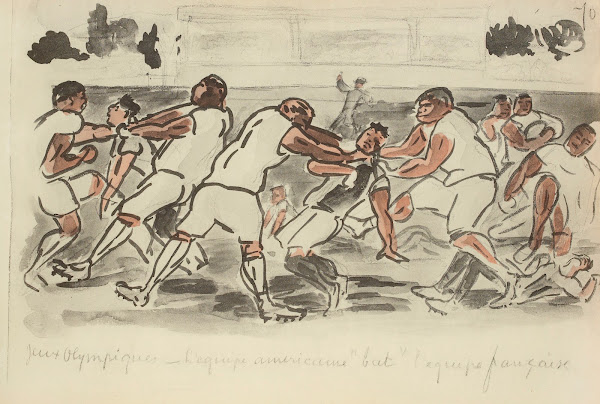 Jeux olympiques léquipe américaine bat léquipe française 1921