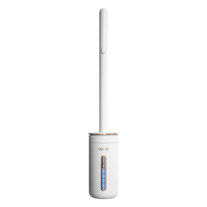 Toilet brush with interchangeable heads