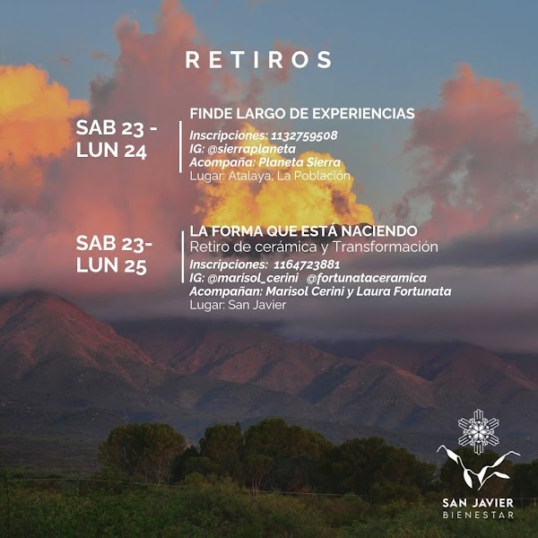 Agenda Bienestar Finde Largo Mayo