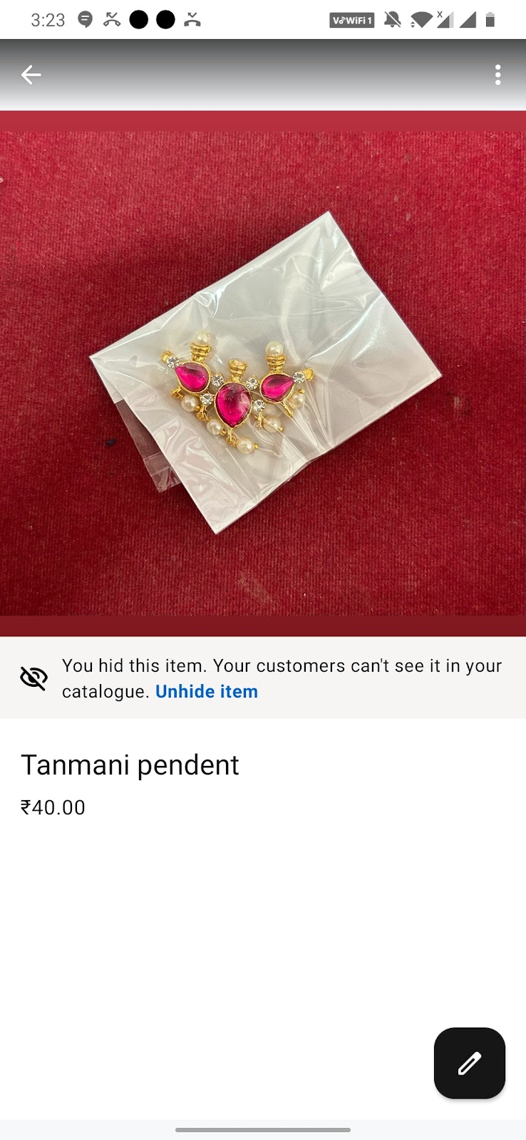 Small Tanmani Pendent HH
