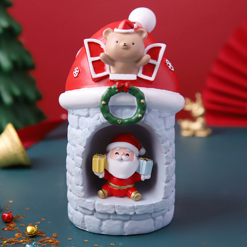 Christmas Glass Globe Night Light with Star Light