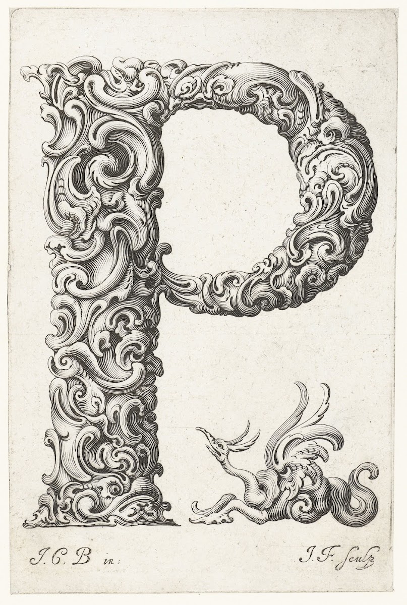 Letter P 1645 1650
