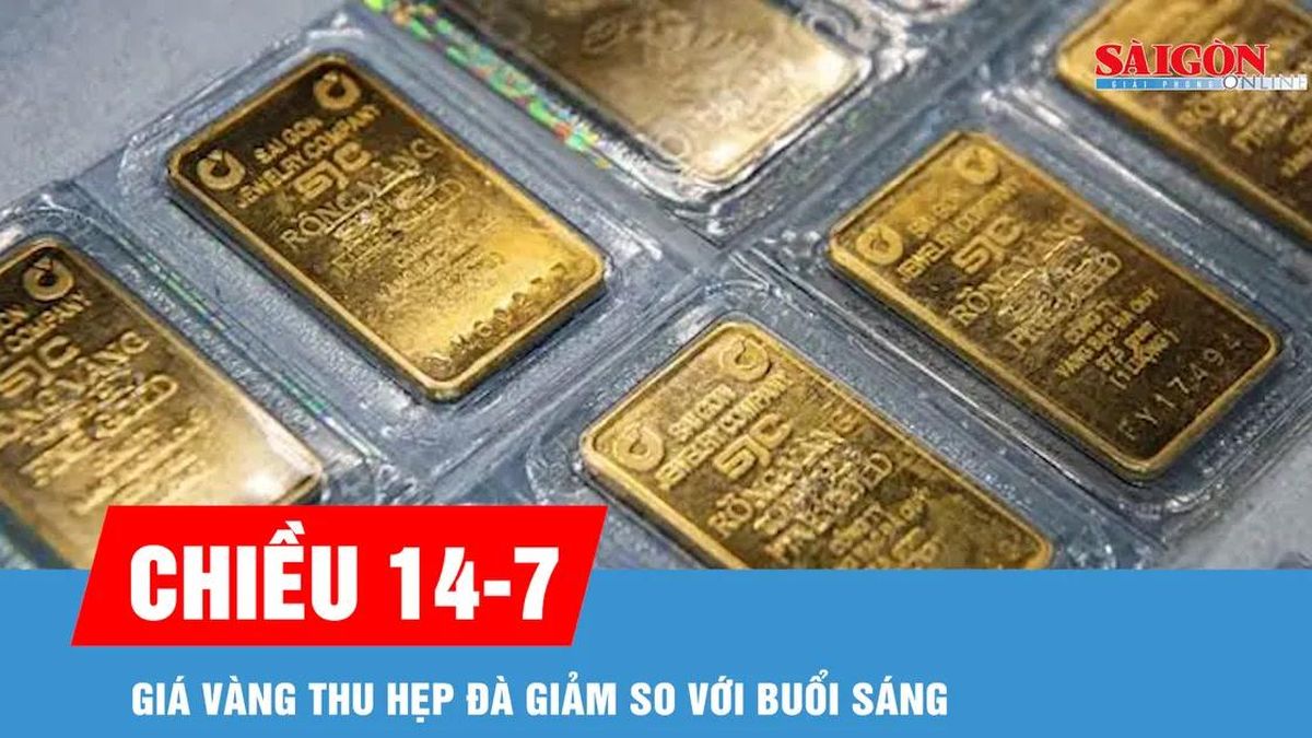 Chiều 14-7, giá vàng thu hẹp đà giảm so với buổi sáng - Báo Sài Gòn Giải Phóng