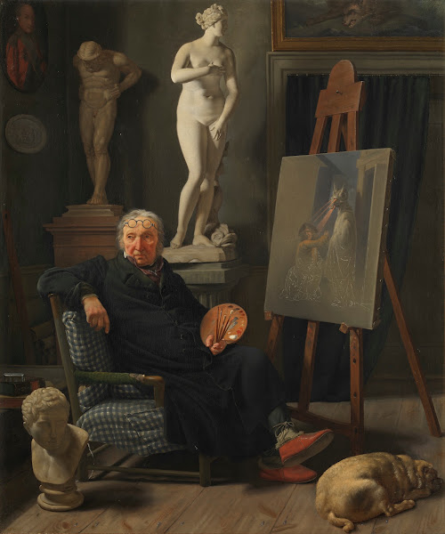 Portrait of the painter C A Lorentzen 1827