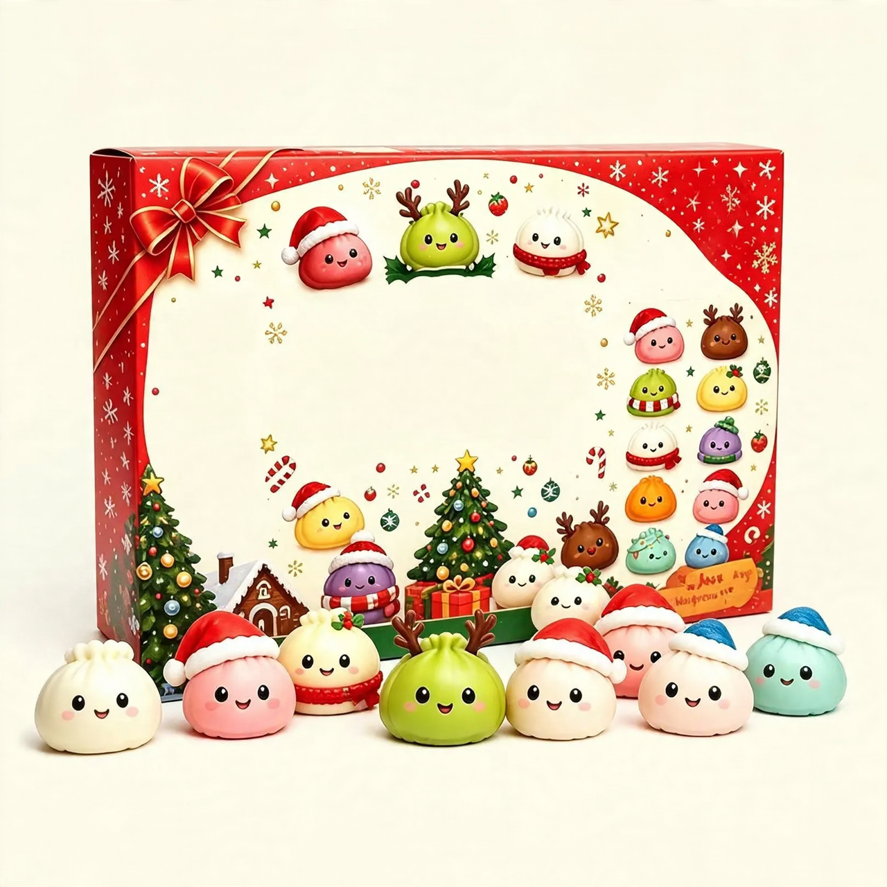 Christmas Advent Calendar with 24 Anti-Stress Toys