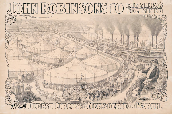 John Robinsons 10 big shows combined 75th year of the oldest circus and menageri
