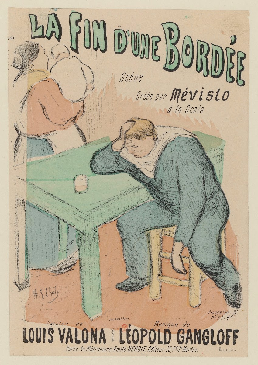 La Fin dune Bordée  Scène  Créée par Mévisto 1895