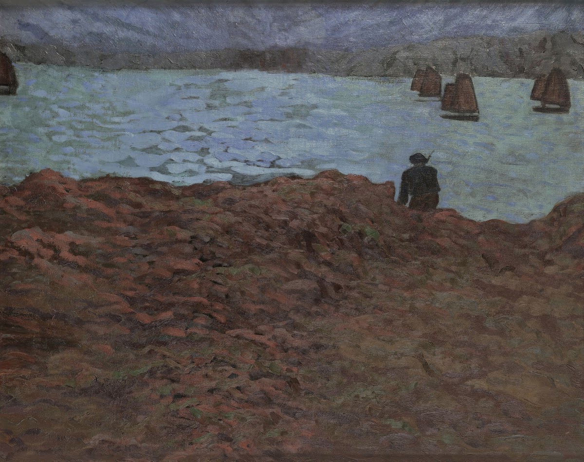 Pêcheurs Et Bateau De Pêche circa 1890 92