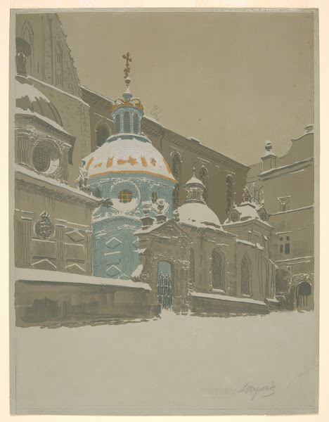 Sigismunds Chapel in the snow 1915
