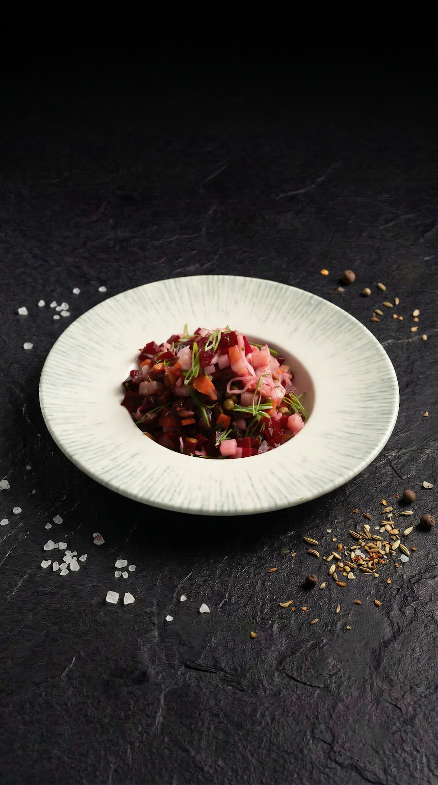 Vinnegrette dish