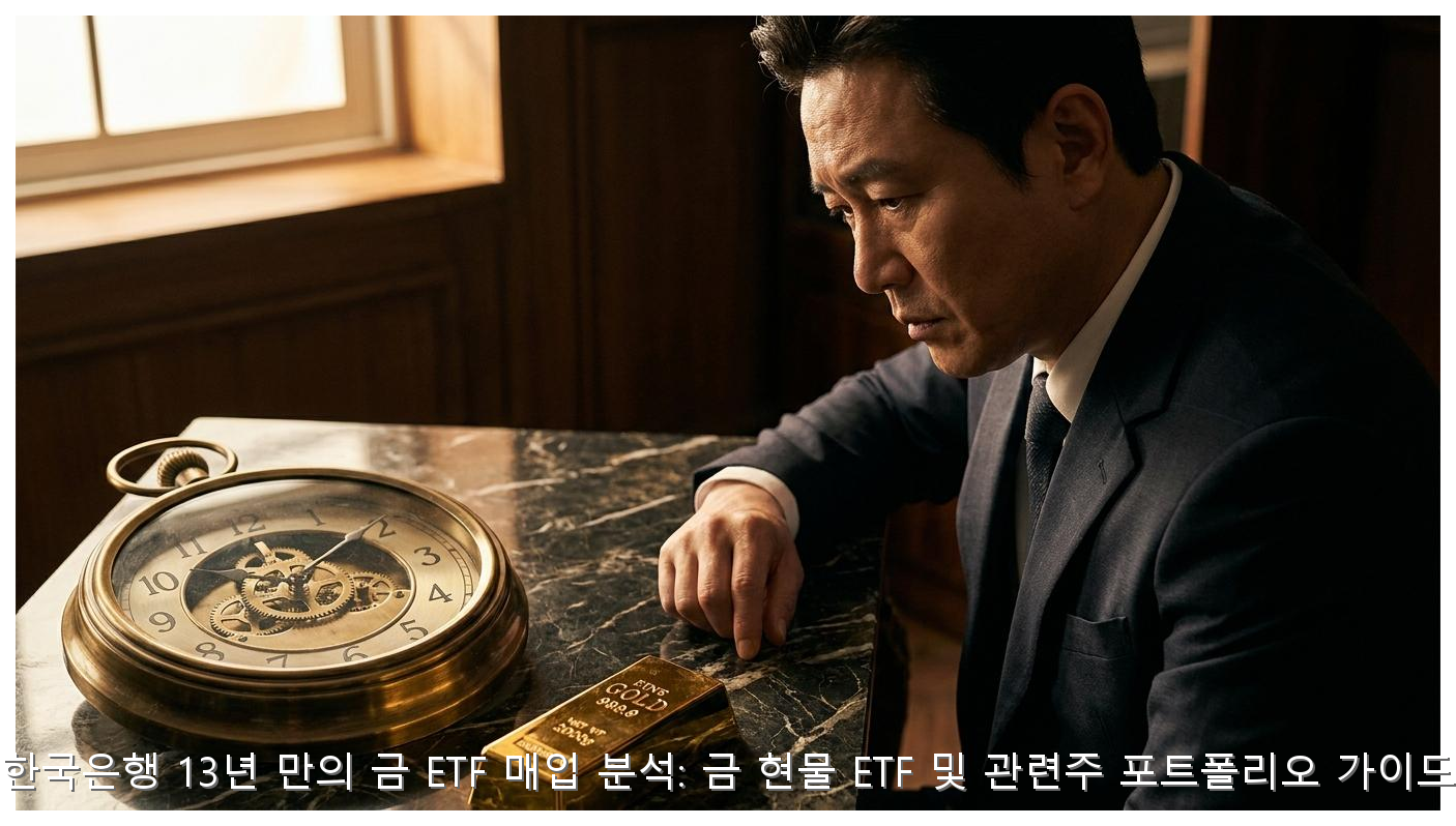 한국은행 13년 만의 금 ETF 매입 분석: 금 현물 ETF 및 관련주 포트폴리오 가이드 핵심 안내 및 분석 인포그래픽 (2)