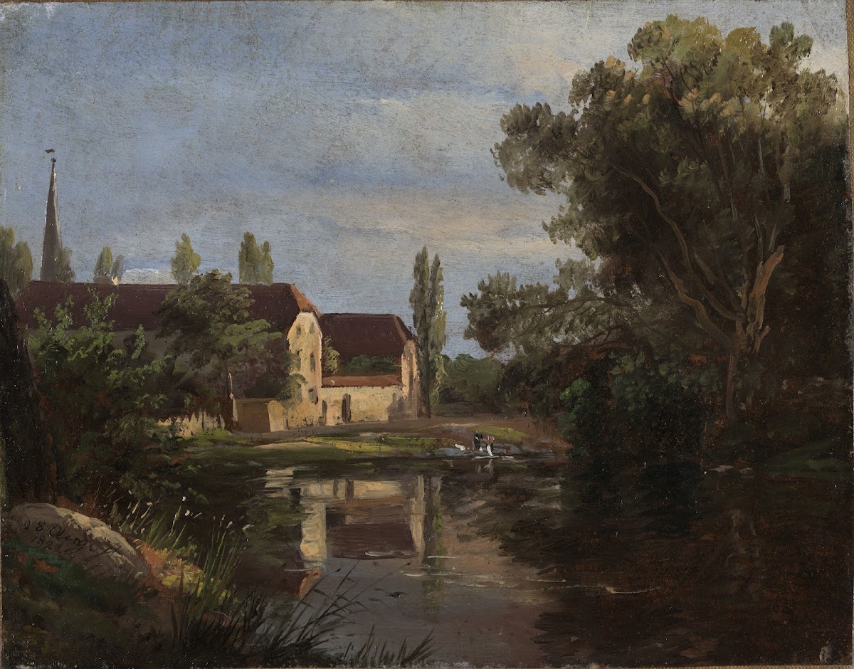 View of Plauen at the River Weisseritz 1822
