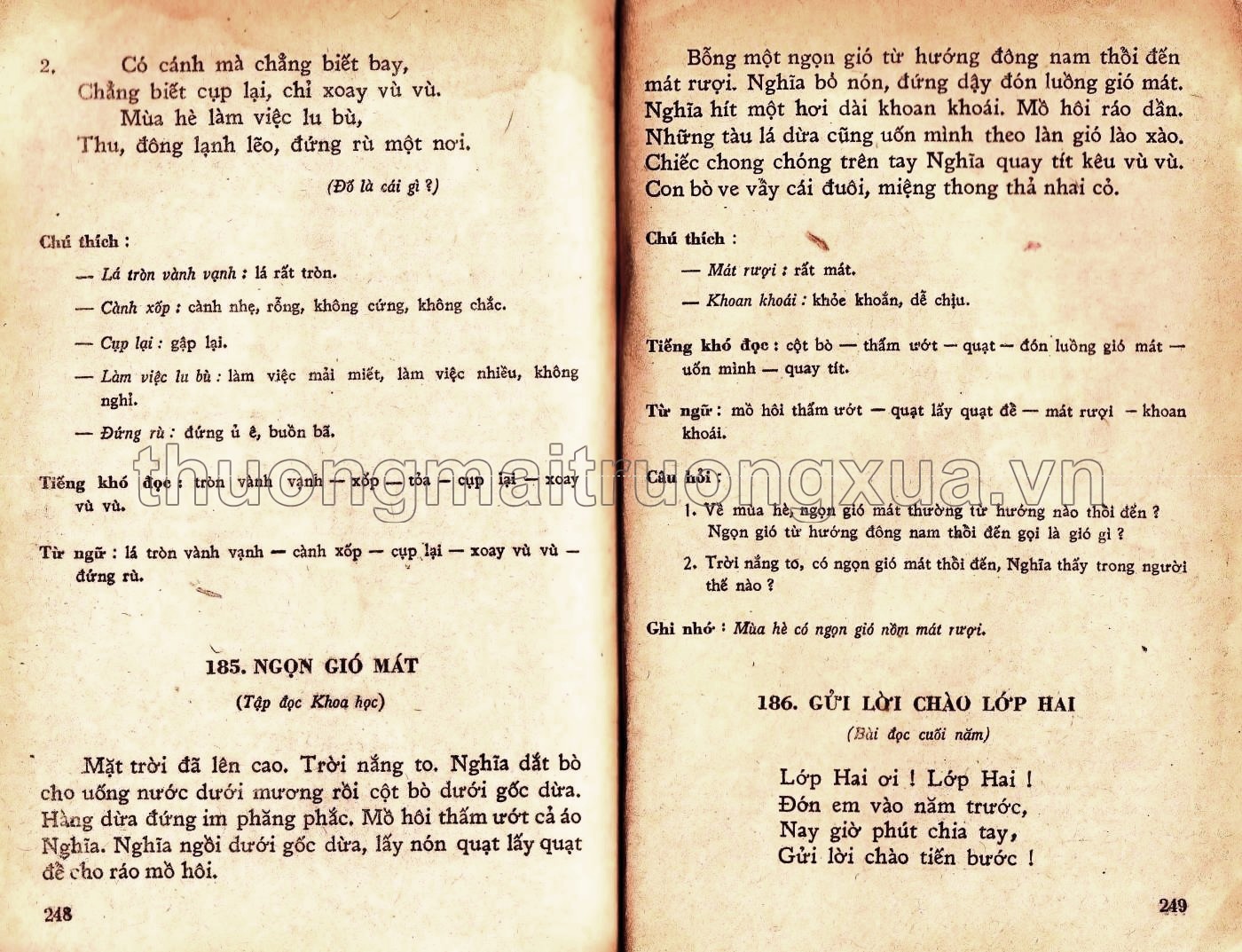 Tập đọc lớp 2 phổ thông - Trang 124