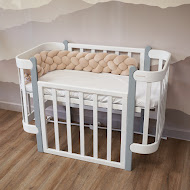 Бампер - косичка Twins 4-х прядна 120 см бежевий