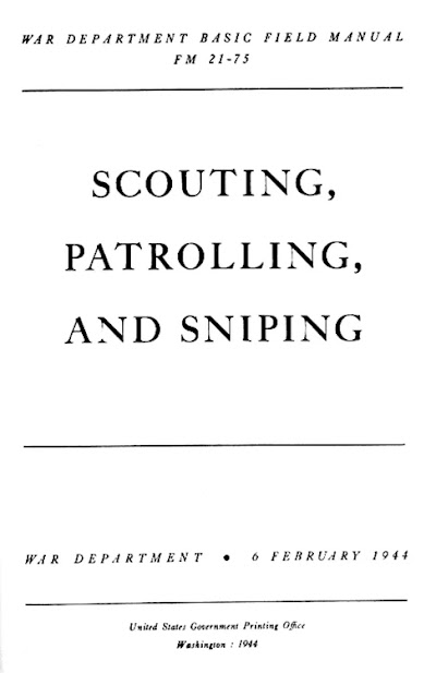 FM 21-75 Scouting, Patrolling, and Sniping 1944