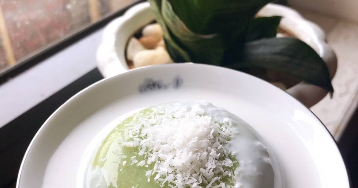 Pudding đậu gà hạt sen lá nếp sốt cốt dừa sữa chua