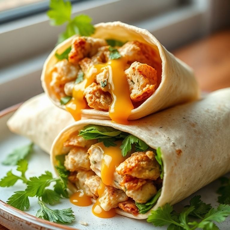 Savory Chicken Caesar Wraps: Quick & Easy Lunch Delight – Fresh & Flavorful finished