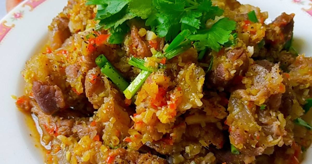 Gân bò kho sả ớt