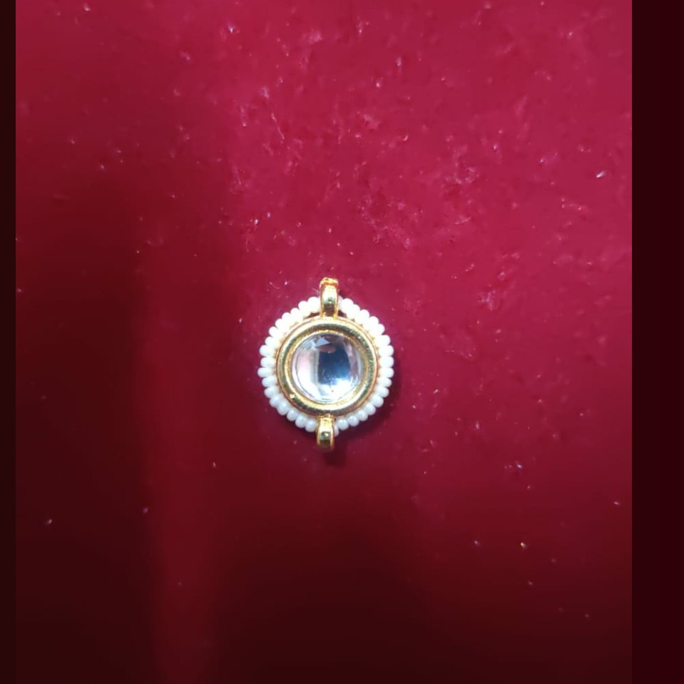 B44-White Moti Pendant