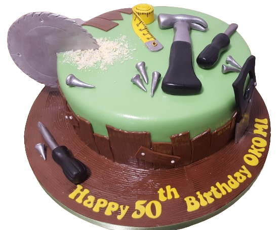 Builder Themed Birthday Cake CB-NC028