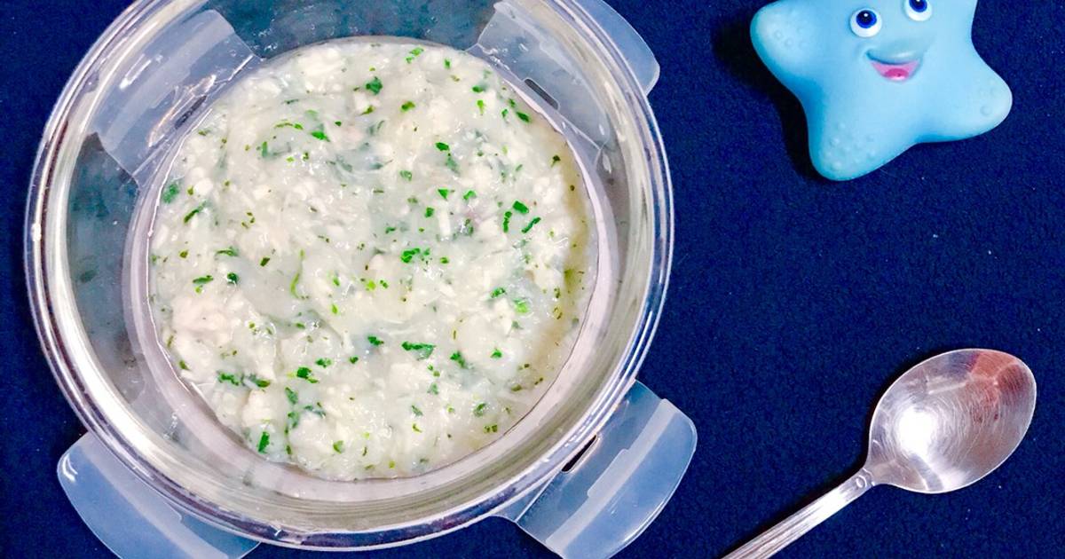 Ăn Dặm - Cháo mồng tơi cá chẽm