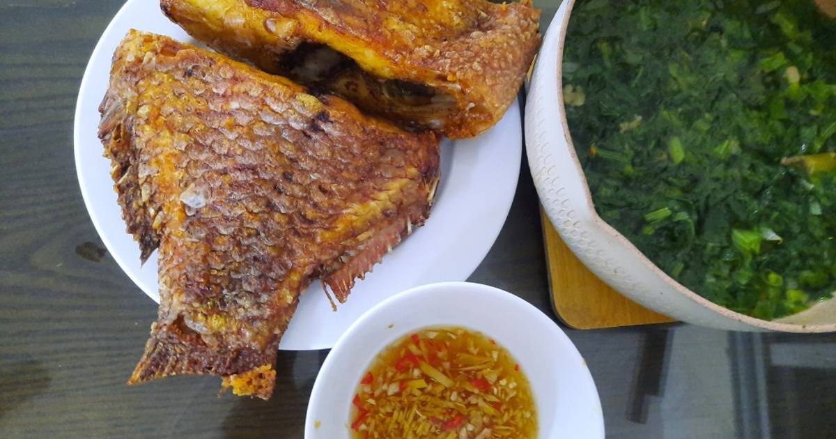 Cá diêu hồng rán