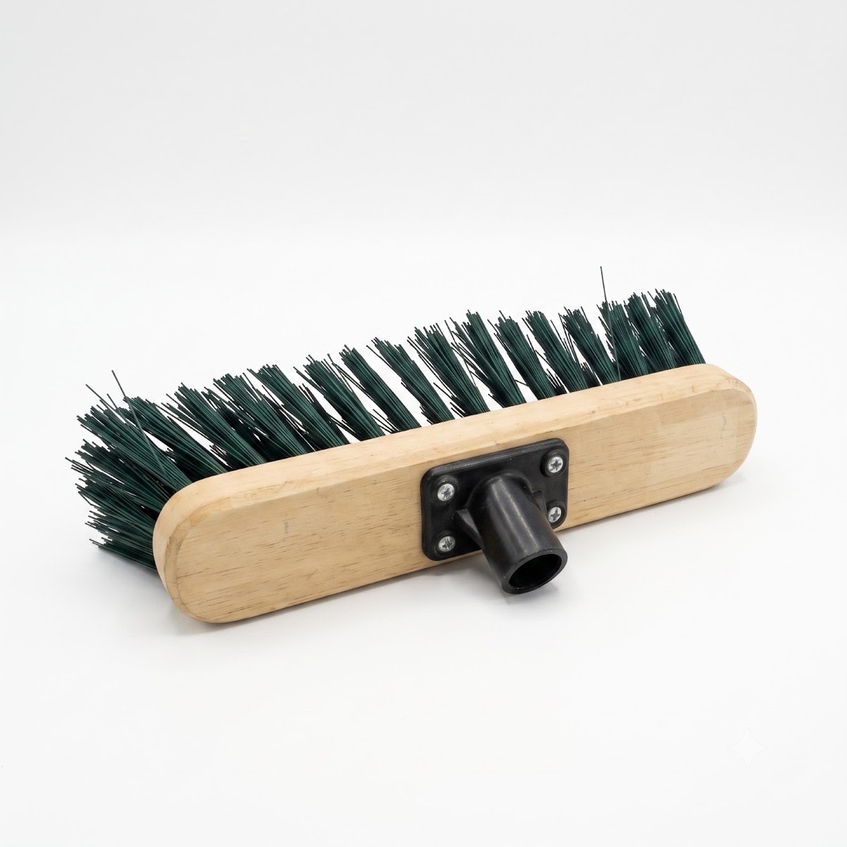 11"(57MM) GREEN PET BROOM + 4 SCREWS PUSH FIT BRACKET photo 2