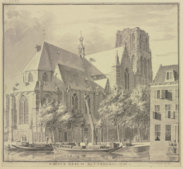 Groote Kerk te Rotterdam 1734