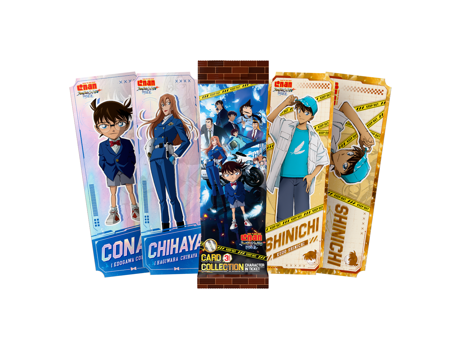 Card Collection Character in Ticket – Thám Tử Lừng Danh Conan: Thiên Thần Sa Ngã Trên Xa Lộ