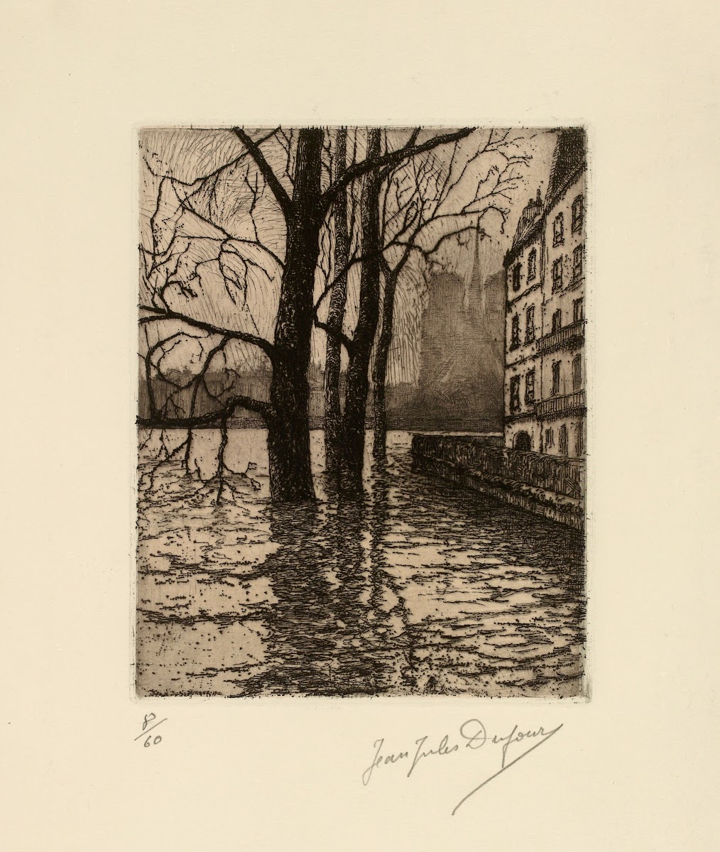 Le Quai dOrléans  Inondations