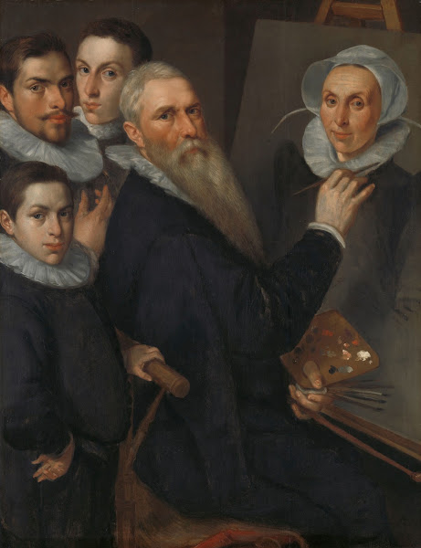 Self Portrait Of The Painter And His Family 1594
