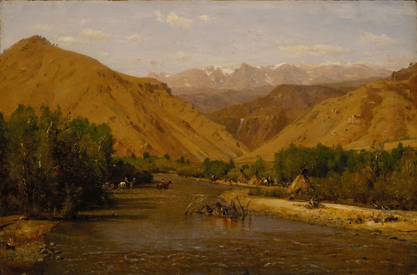 Indian Encampment between 1870 and 1876