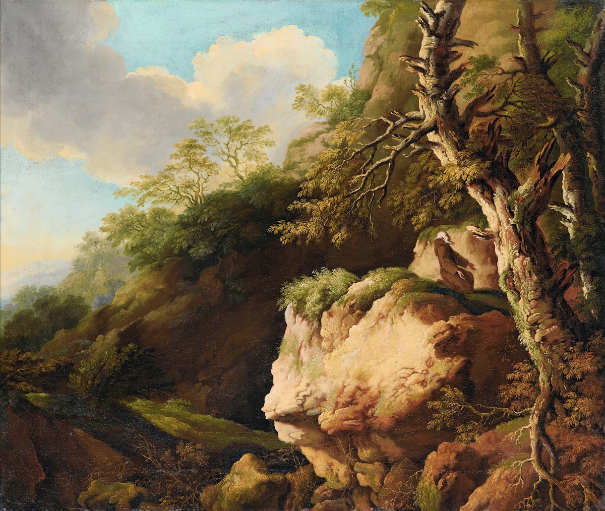 Landscape with a Franciscan monk