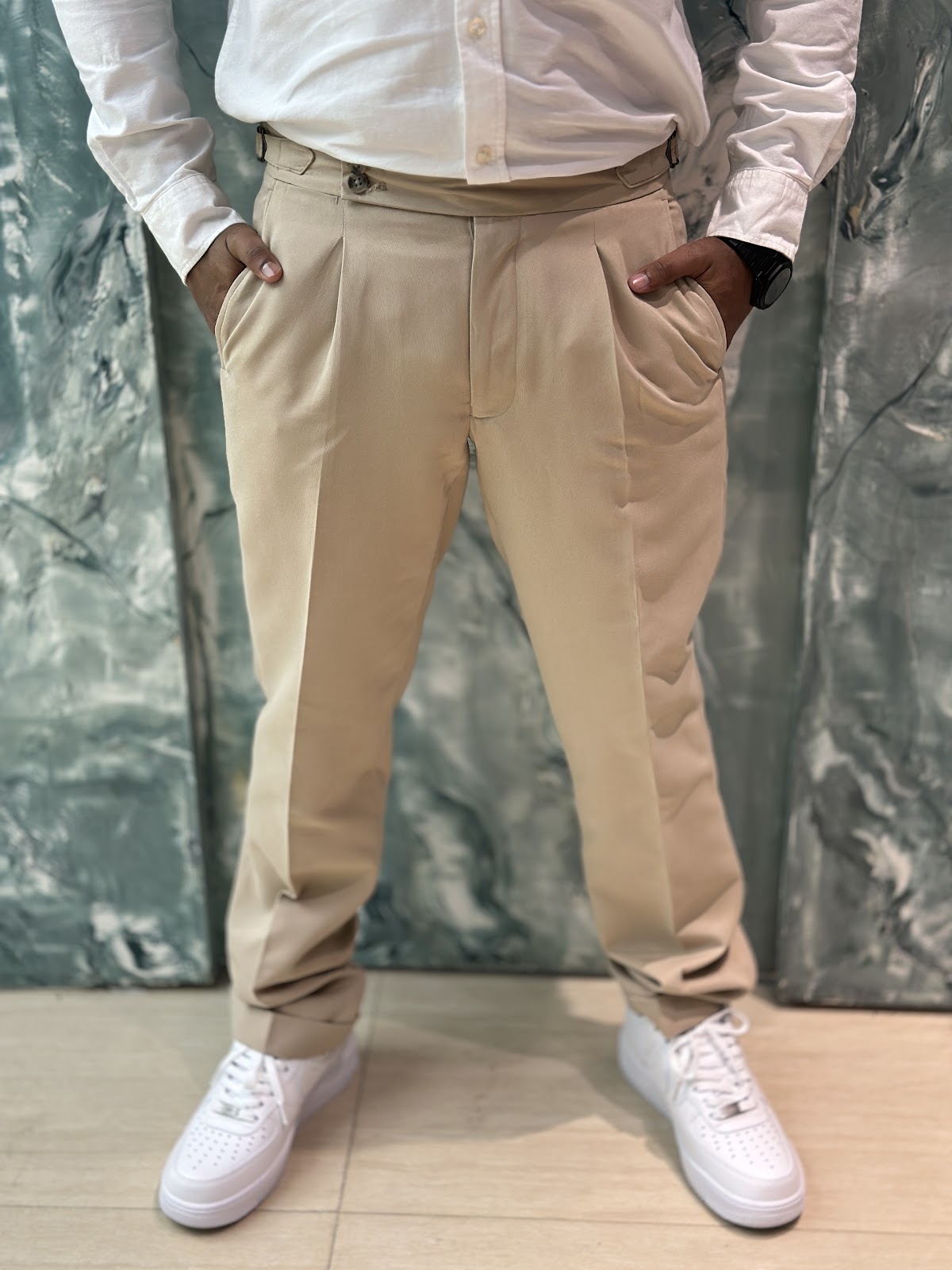 Flared Gurkha Pant Biscuit