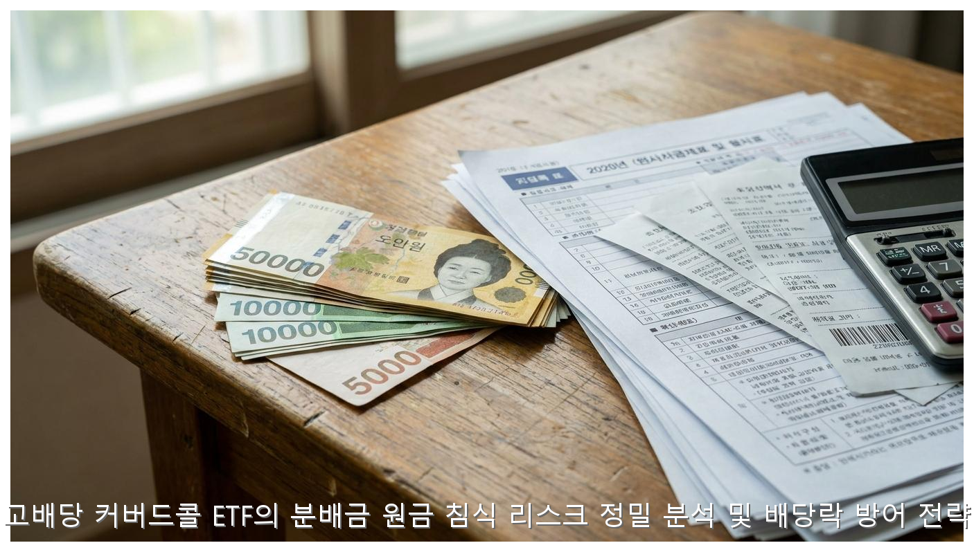 고배당 커버드콜 ETF의 분배금 원금 침식 리스크 정밀 분석 및 배당락 방어 전략 핵심 안내 및 분석 인포그래픽 (8)